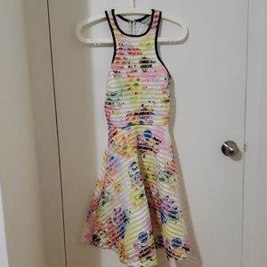 GUESS Floral Flare Dress